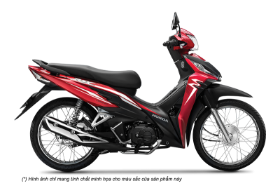 Wave RSX 110cc Fi Phanh đĩa, Vành nan hoa (Màu Đỏ Đen)