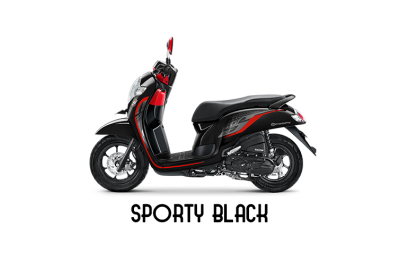 Scoopy Stylish ( Màu Đen Đỏ)