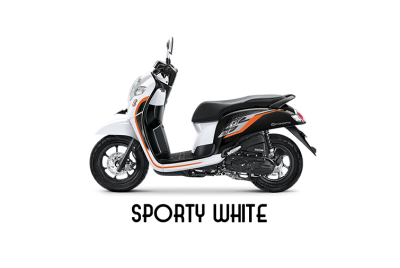 Scoopy Stylish ( Màu Trắng Đen Cam)