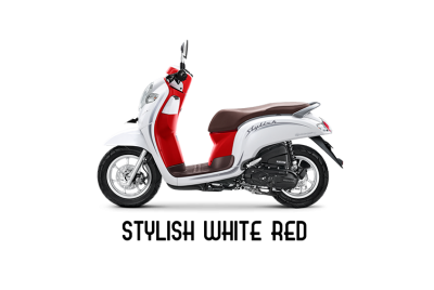 Scoopy Stylish ( Màu Trắng Đỏ)